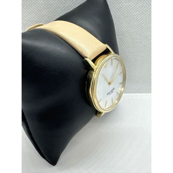Kate Spade New York Metro 0073 Women\'s Beige Leather Analog Quartz Watch JNA505 main image 6